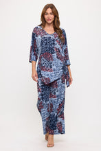 Load image into Gallery viewer, HIT Dolman Sleeve Tie Side Print Top-3127HT-QRP1-W531
