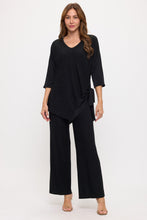 Load image into Gallery viewer, Jacquard Dolman Sleeve Tie Side Print Top-3127JQ-QRD1-J001
