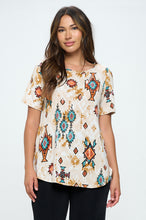 Load image into Gallery viewer, Rounded Bottom Tunic Top-3046BN-SRP1-W317
