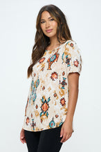 Load image into Gallery viewer, Rounded Bottom Tunic Top-3046BN-SRP1-W317
