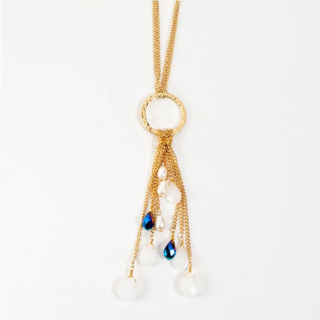 Thalia Beaded Drop Necklace