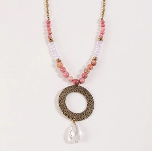 Alli Beaded Pendant Necklace