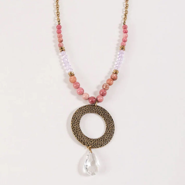 Alli Beaded Pendant Necklace