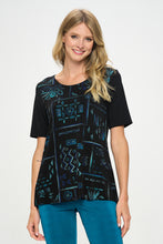 Load image into Gallery viewer, BNS Contrast Half Sleeve Top-3094BN-HRP1-C-W401
