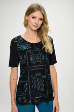 Load image into Gallery viewer, BNS Contrast Half Sleeve Top-3094BN-HRP1-C-W401
