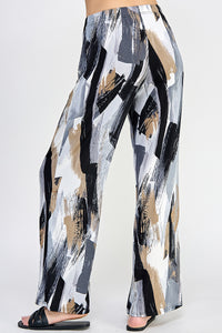 BNS Print Flared Pants-5042BN-ARP1-W379