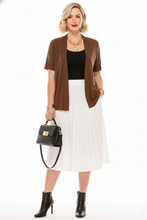 Load image into Gallery viewer, Stretchy Drape Jacket Short Sleeve -4004BN-SRS1
