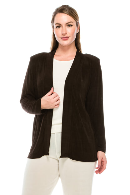 Plus Size Non Iron Drape Jacket Long Sleeve-4000AY-LX - Jostar Online