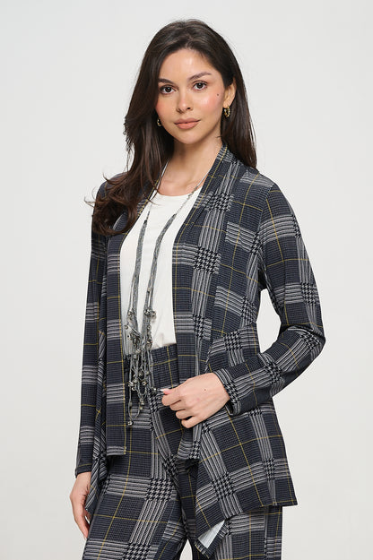 Mid-cut Jacket Long Sleeve Print-4028HT-LRD1-D008