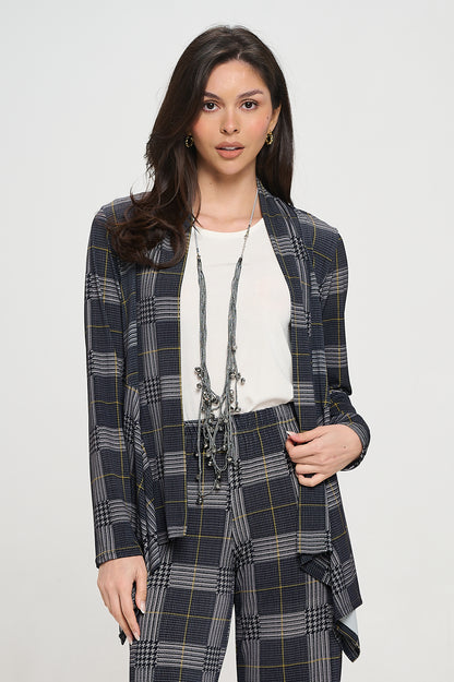 Mid-cut Jacket Long Sleeve Print-4028HT-LRD1-D008