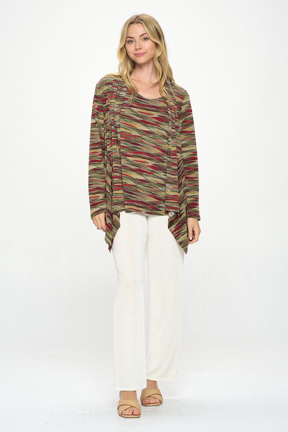 Mid-cut Jacket Long Sleeve Print-4028HT-LRP1-W426