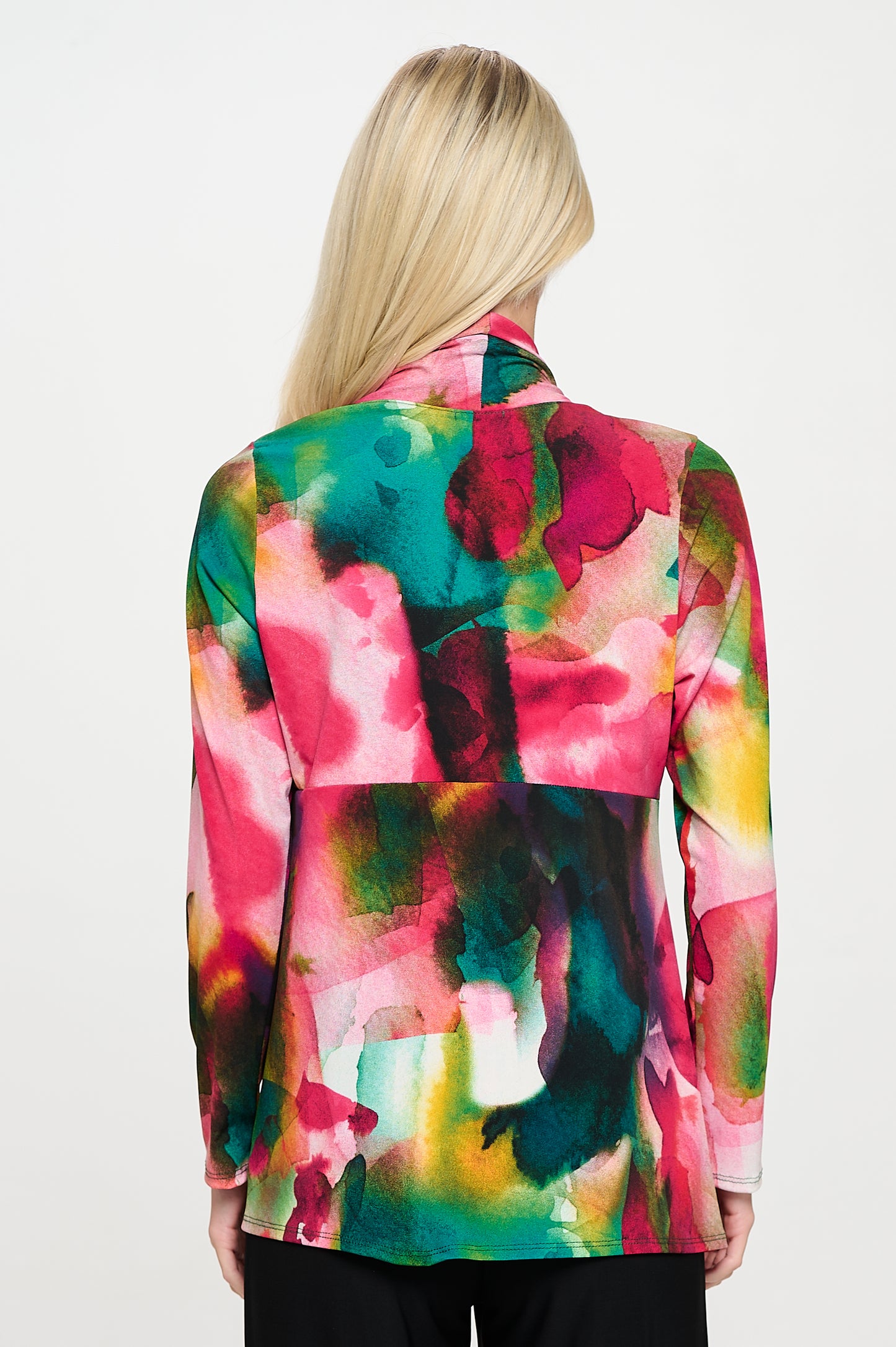 Mid-cut Jacket Long Sleeve Print-4028HT-LRP1-W458