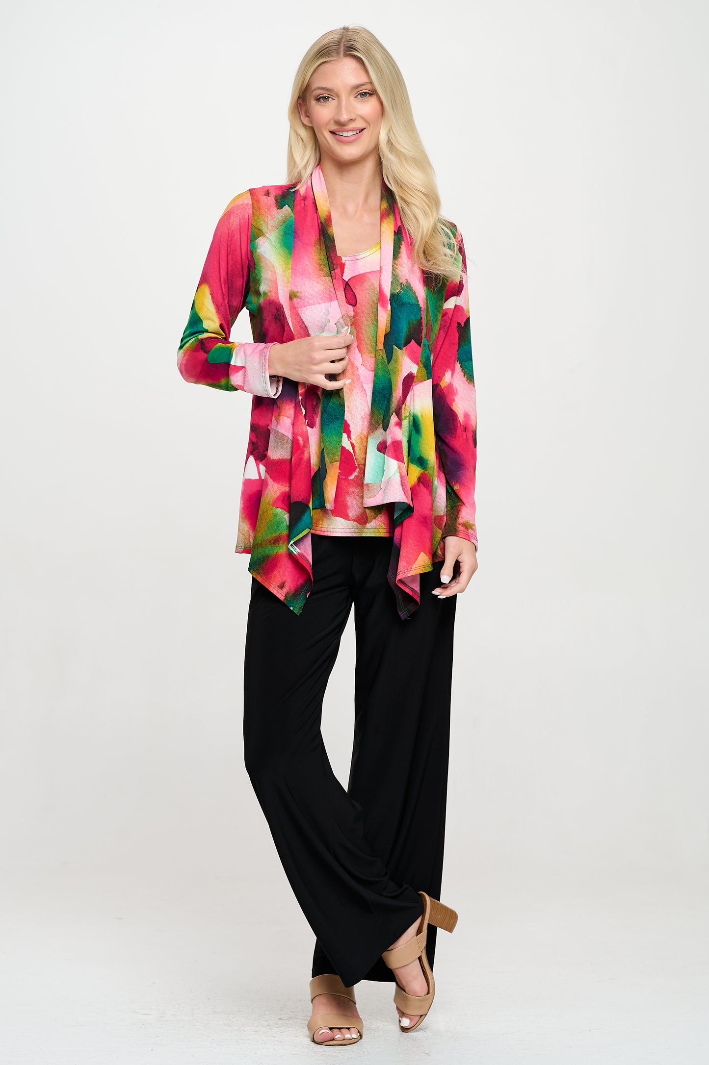 Mid-cut Jacket Long Sleeve Print-4028HT-LRP1-W458