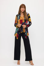 Load image into Gallery viewer, Plus Size Mid-cut Jacket Long Sleeve Print-4028HT-LXP1-W495
