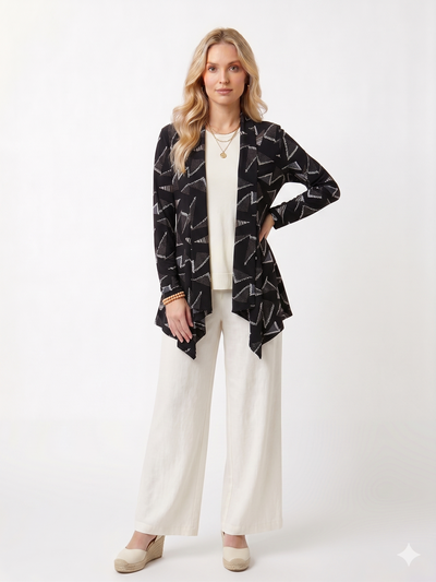 Mid-cut Jacket Long Sleeve Print-4028HT-LRP1-W530