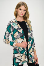 Load image into Gallery viewer, ITY Duster Jacket Quarter Sleeve Print-4071HT-QRP1-W394
