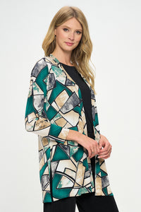 ITY Duster Jacket Quarter Sleeve Print-4071HT-QRP1-W394