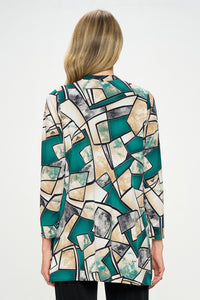 ITY Duster Jacket Quarter Sleeve Print-4071HT-QRP1-W394