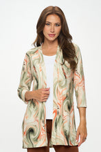 Load image into Gallery viewer, ITY Duster Jacket Quarter Sleeve Print-471HT-QRP1-W330
