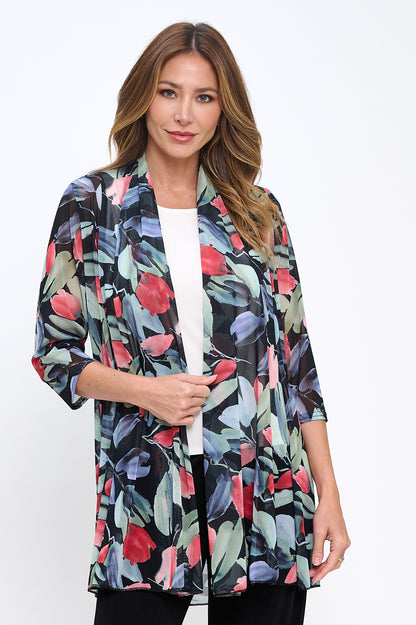 MR Princess Jacket Print Quarter Sleeves-4072MR-QRD1-D014