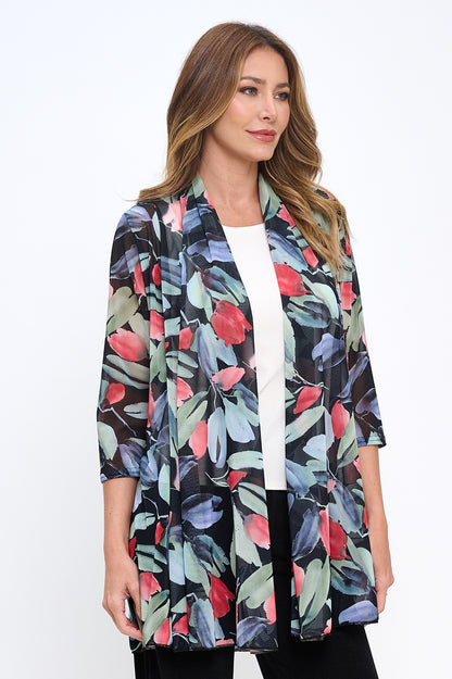 MR Princess Jacket Print Quarter Sleeves-4072MR-QRD1-D014