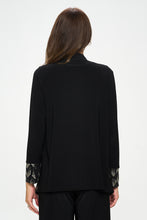 Load image into Gallery viewer, Nylon Foil Sequin Contrast Jacket -4091NF-LRD1-C-F029
