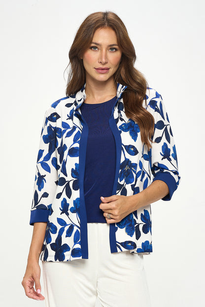 Damboru Print Contrast Jacket-4092DB-QRP1-C-W428