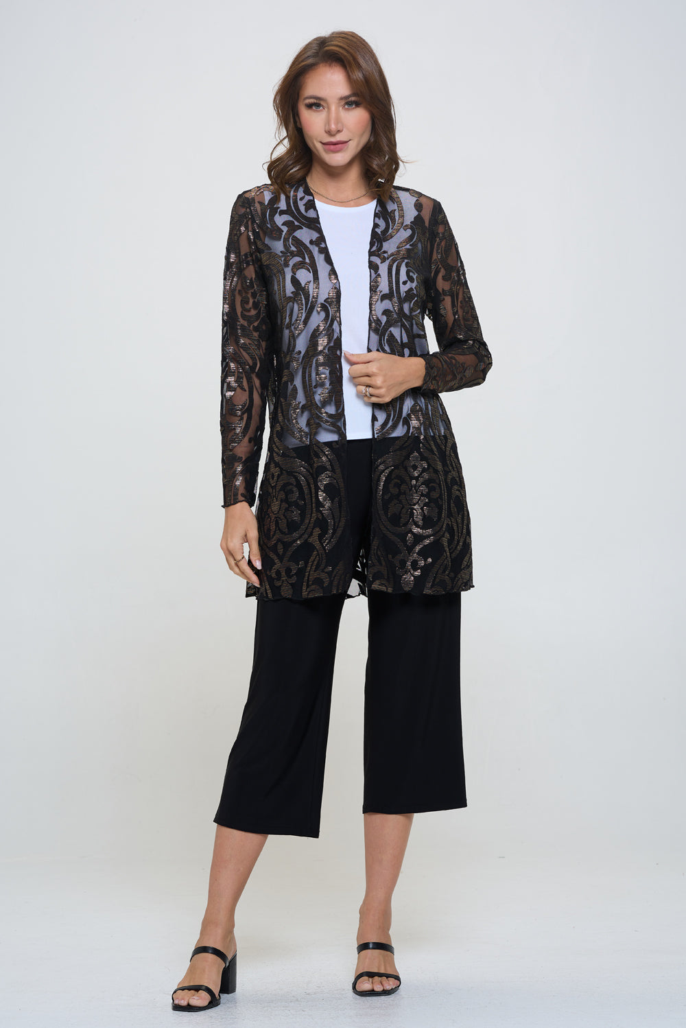 Mesh Burnout Merrow hem Jacket-4094MB-LRD1-B011 – Jostar Online