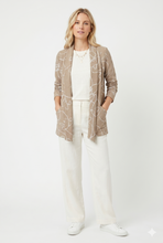 Load image into Gallery viewer, Long Sleeve Pocket Cardigan-4101VP-LRP1-K-W521
