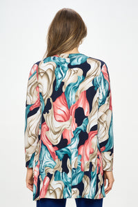 ITY Duster Jacket Quarter Sleeve Print-471HT-QRP1-W396