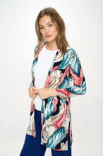 Load image into Gallery viewer, ITY Duster Jacket Quarter Sleeve Print-471HT-QRP1-W396
