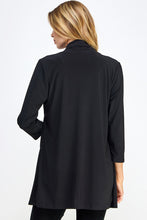 Load image into Gallery viewer, ITY Draped Wrap Jacket-4084HT-QRS1
