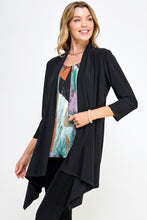 Load image into Gallery viewer, ITY Draped Wrap Jacket-4084HT-QRS1
