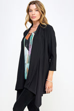 Load image into Gallery viewer, ITY Draped Wrap Jacket-4084HT-QRS1
