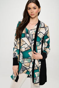 ITY Contrast Cardigan-487HT-LRP1-C-W394