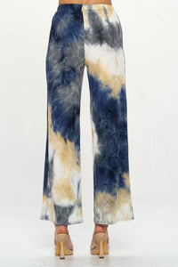 Andante Tie Dye Print Flared Pants-5042AD-ARP1-W231