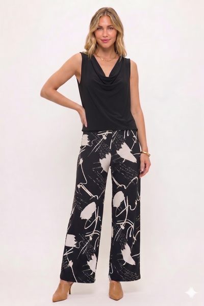 BNS Print Flared Pants-5042BN-ARP1-W494 - Jostar Online