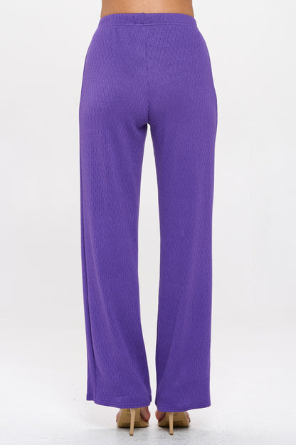 Cotton Acetate Flared Pants-5042CA-ARD1