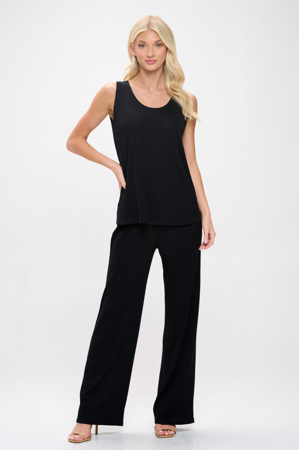 Cotton Acetate Flared Pants-5042CA-ARD1