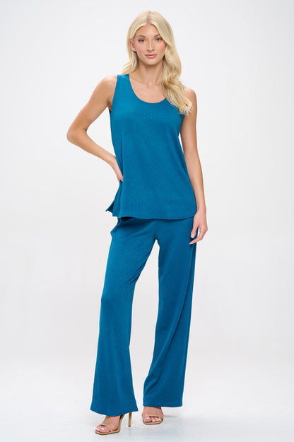 Cotton Acetate Flared Pants-5042CA-ARD1