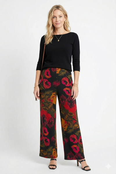 Cameo Wide Leg Pants-5042CM-ARP1-W529 - Jostar Online