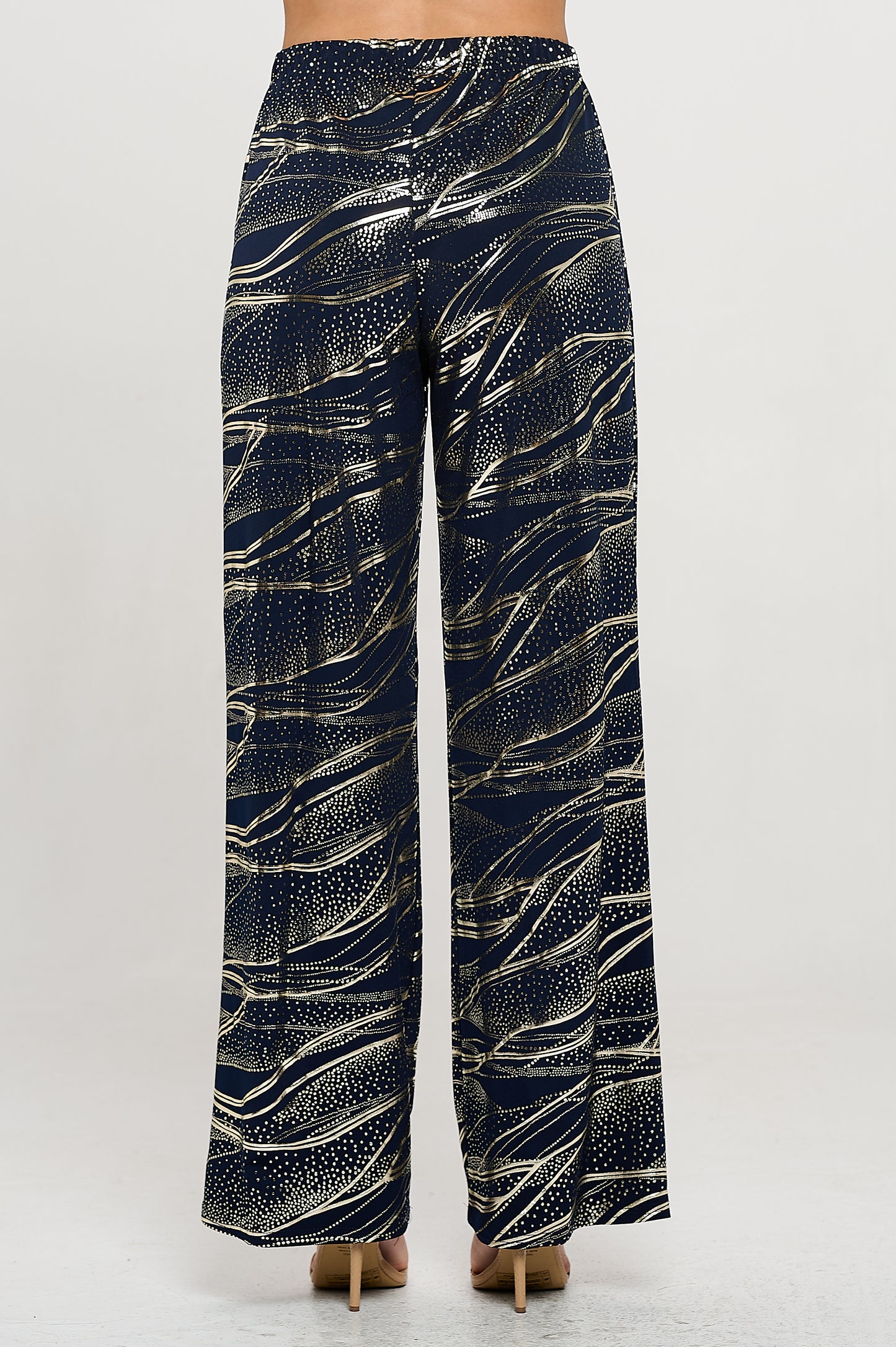 HIT Foil Wide Leg Pants-5042HF-ARD1-F032