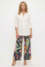 Load image into Gallery viewer, Venechia Pleated Wide Leg Pants-5042VP-ARP1-W528

