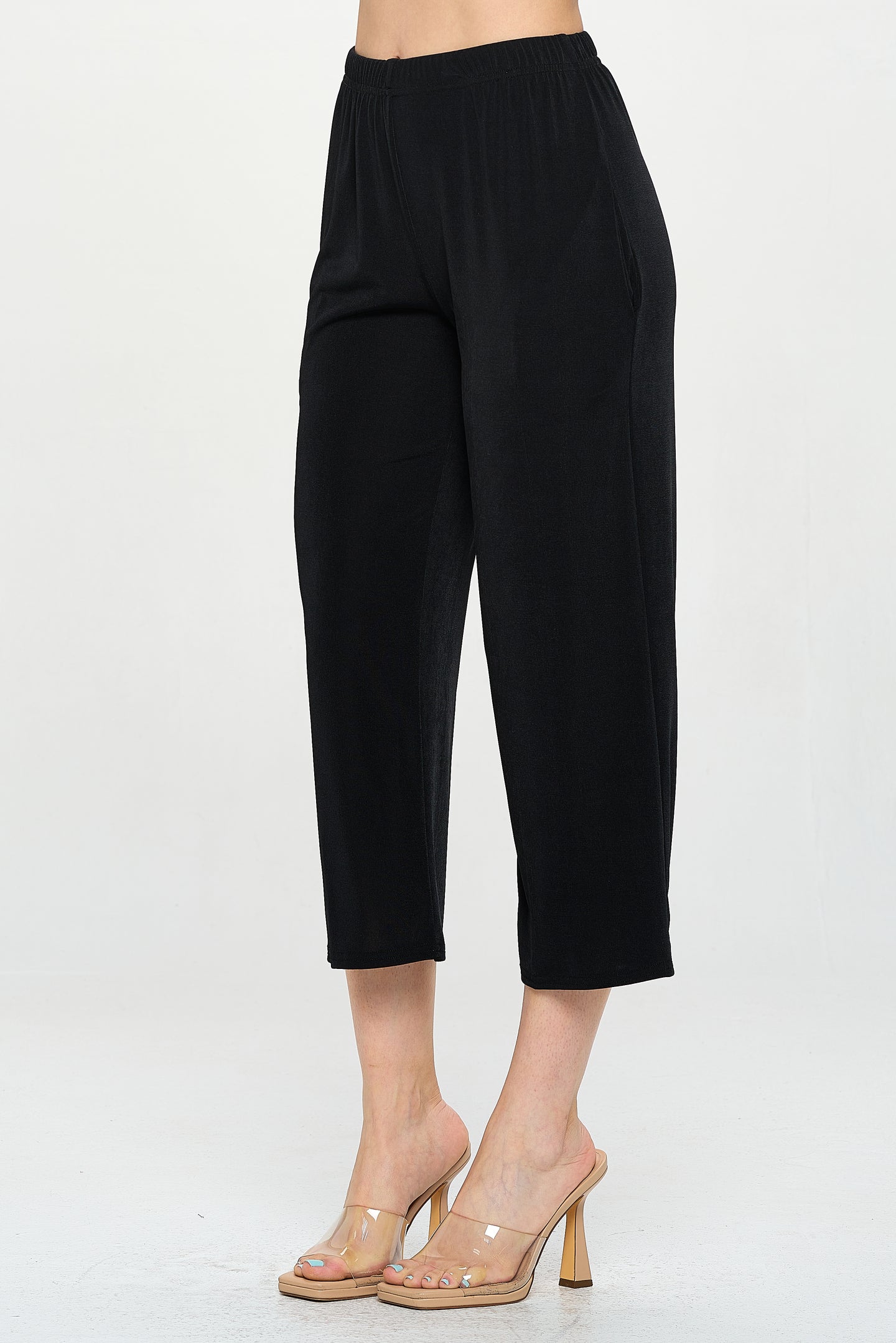 HIT Wide Leg Ankle Length Pants-5043HT-ARS1-K