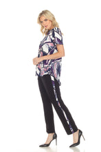 Load image into Gallery viewer, Plus Size HIT Contrast Straight Pants-540HT-AXP1-C-W357

