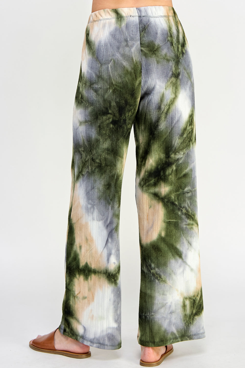Andante Tie Dye Print Flared Pants-5042AD-ARP1-W231