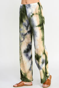 Andante Tie Dye Print Flared Pants-5042AD-ARP1-W231