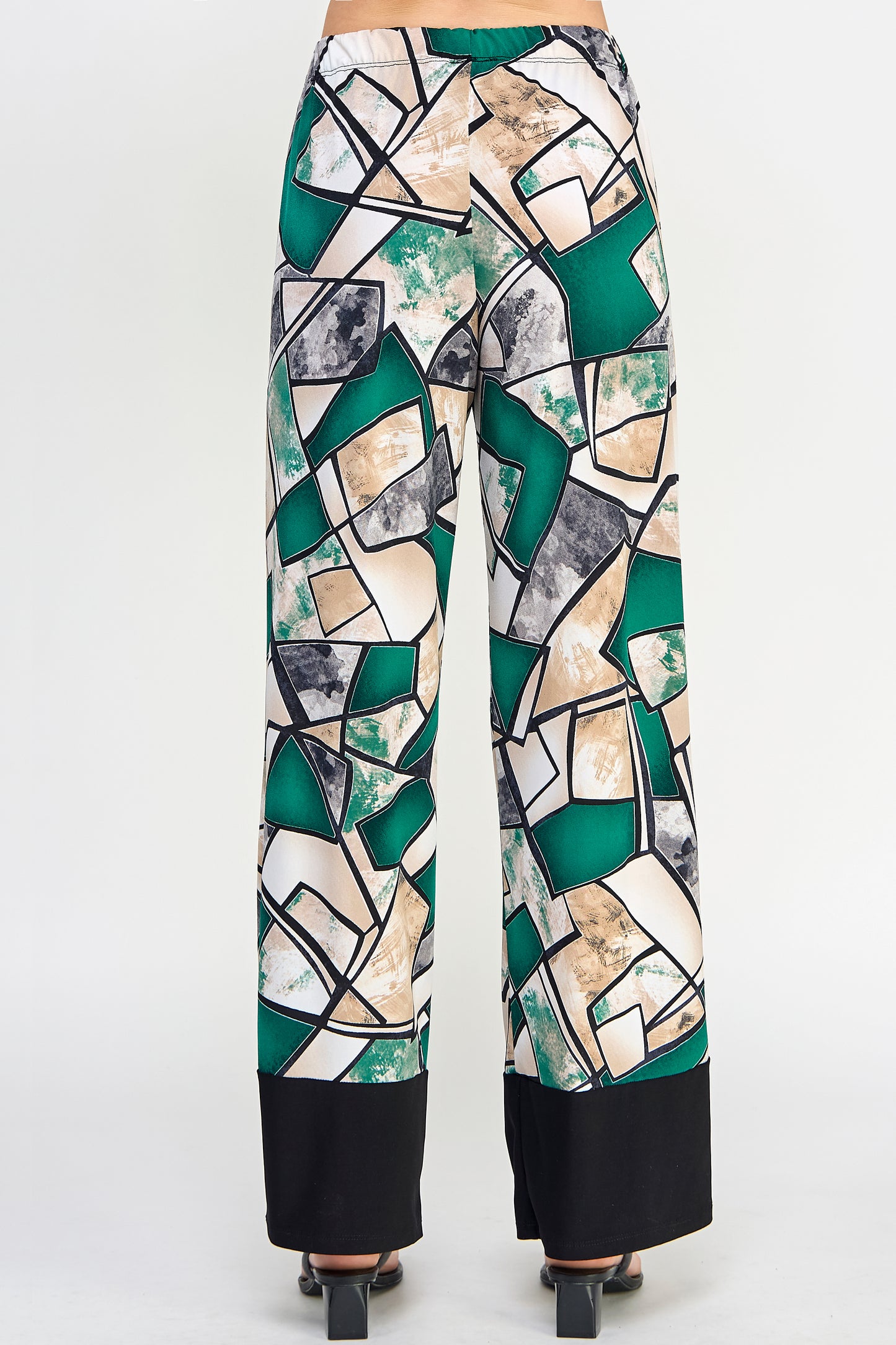 Contrast HIT Flared Pants-5042HT-ARP1-C-W394