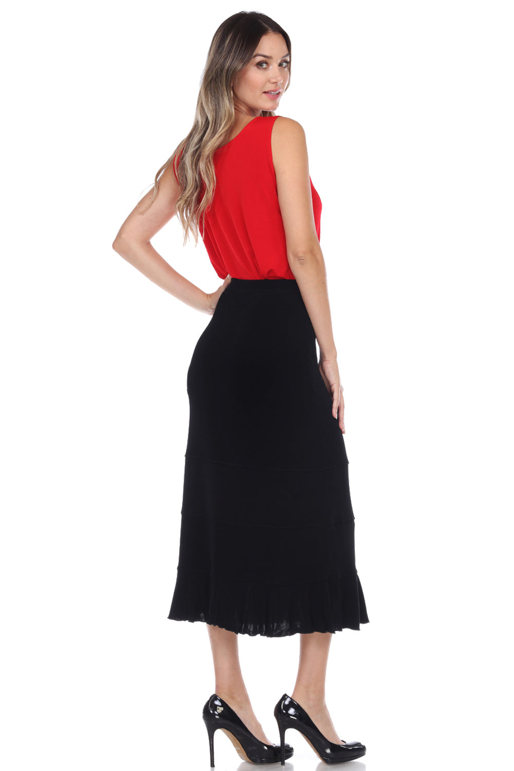 Long Tiered Skirt-6008AY-ARS1