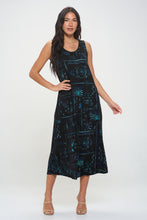 Load image into Gallery viewer, Plus Size Print Tank Long Dress Sleeveless- 7000BN-TXP1-W401
